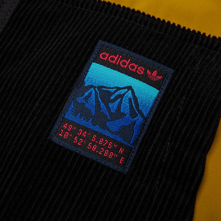 Adidas Originals Adv Jacket Colorblock Windproof Hooded Sport Men Jackets Spice-Yellow GV0928