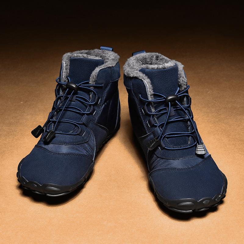 New outdoor couple high-top cotton shoes couple winter high-top anti-collision warm cotton shoes outdoor long-haired snow boots