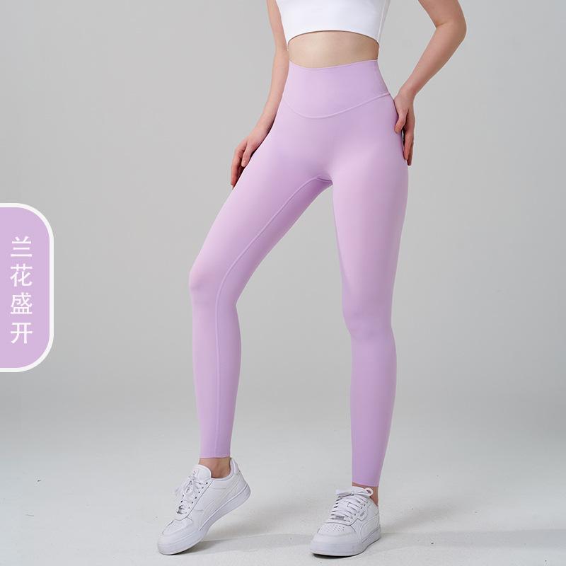 Superelastic No Size Naked High Waist Hip Lift Yoga Pants Women's Sports Hip Pants Fitness Pants Yoga Pants Spring and Autumn