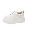 thick-soled muffin little white shoes women's 2025 summer new fashion versatile sports leisure lightweight non-slip heightening board shoes