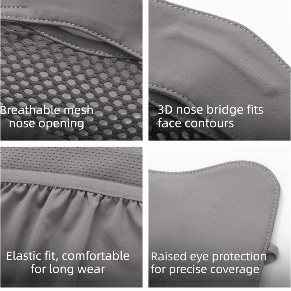 Breathable Sunscreen Mask Summer Face Gini Mask Adjustable Face Cover Hiking