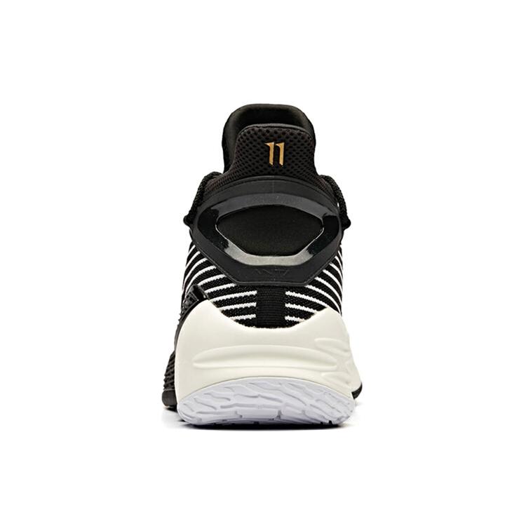 Anta KT4 Playoff Cushioning Slip Resistant Abrasion Resistant High Top Basketball Shoes Men's Black White 11921101-4