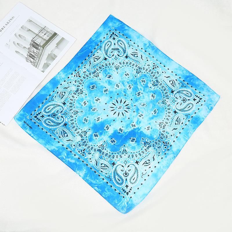 New Tie-dye Paisley Cotton Headband & Scarf: Sporty Outdoor Cycling & Hip Hop Accessory