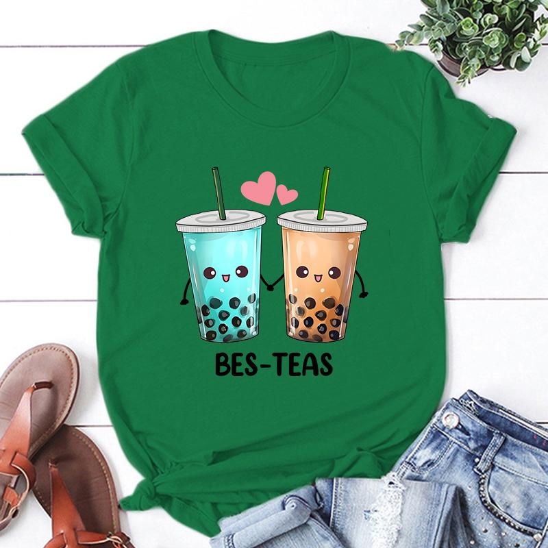 

Hot Bubble Tea T Shirt Men S Women S Funny Printing T-Shirt Casual Cool Streetwear Fashion T Shirt Couple Hip Hop Shirt Top 4XL