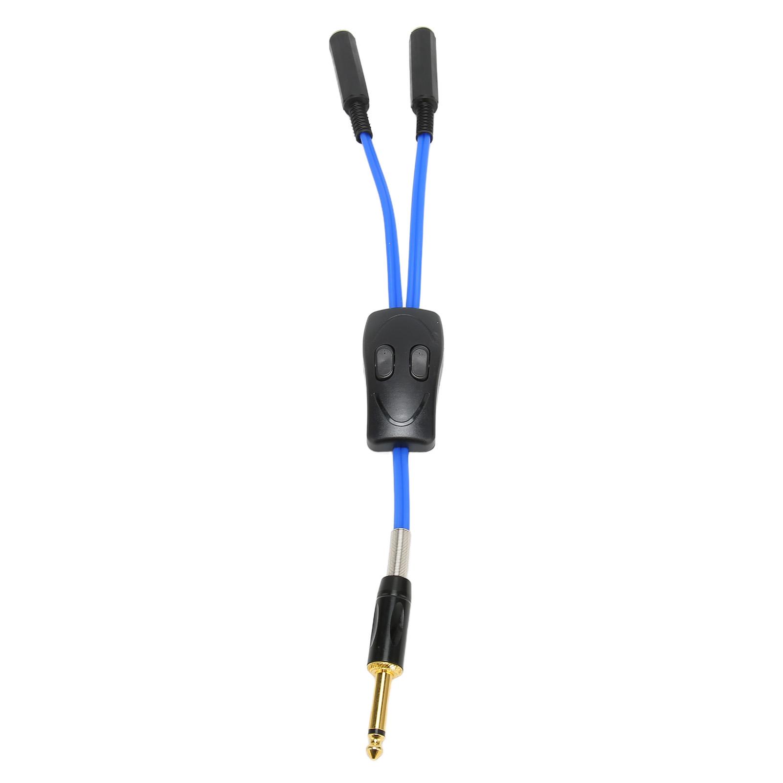 Tattoo Dual Interface Converter 6.35mm   Plug Silicone Professional Tattoo Splitter   for     Clip Cord