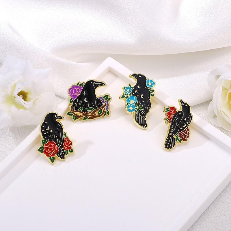 1PC Bird Brooch Unisex Simulation Animal Badge Accessories Clothing Bags Buckle Pins