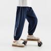Duoduojia Boys' Striped Cool-Feel Knitted Jogger Pants