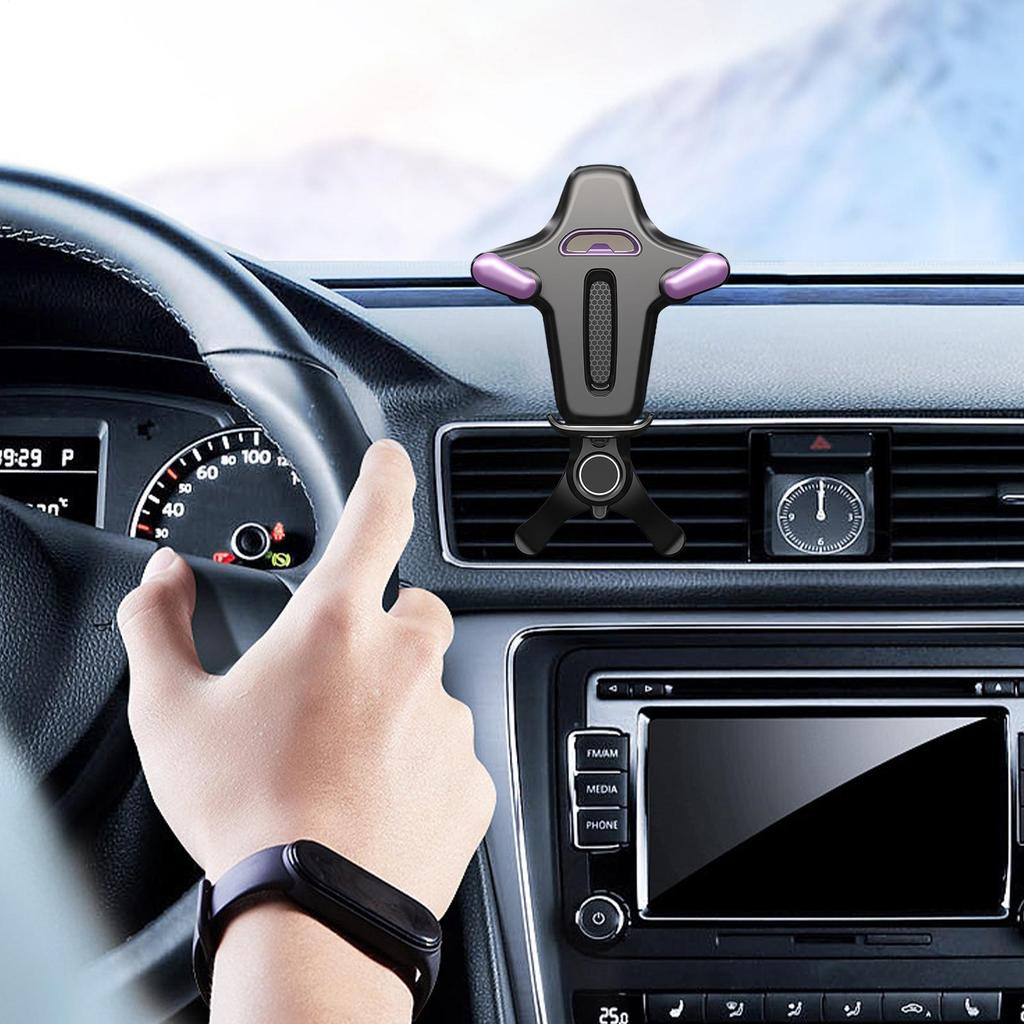 Vent Phone Holder For Car Silicone Non-Slip Stand Car Vent Phone Holder For Family Friends Women Automotive Vehicle Indoor