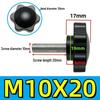304 Stainless Steel Six-Star Handle Bolt with Plum Blossom Plastic Cap (M4, M5, M6, M8, M12)