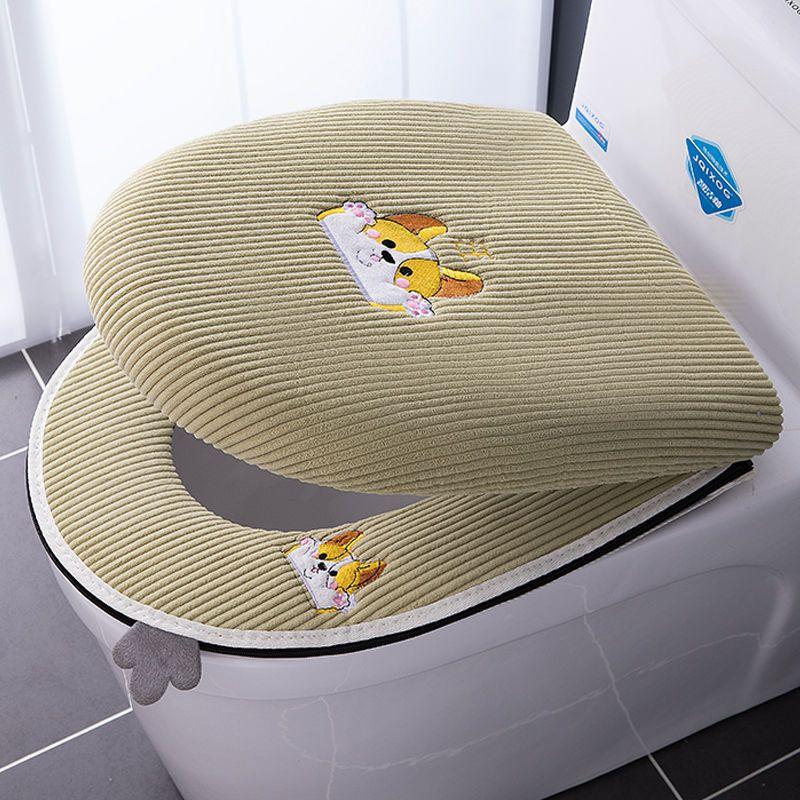Toilet Seat Cover Soft 2 In 1 Zipper Protector WC Winter Warm Toilet Lid With Microlift Changing Pads Passport Case