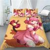 New 3D Anime Kawaii Girls Tokyo.Mew.Mew Bedding Set Printed With Pillowcase Bed Duvet Cover Soft Queen King Size Bedclothes Home