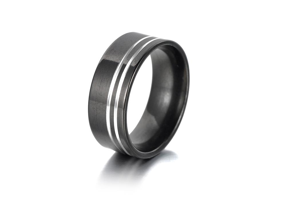 New Black Color Stainless Steel Ring For Women Men Simple Couple Titanium Steel Wedding Ring Jewelry Drop Shipping Anneau R18124
