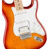 Squier by Fender Electric Guitar Affinity Series™ Stratocaster® FMT HSS, Maple Fingerboard, White...