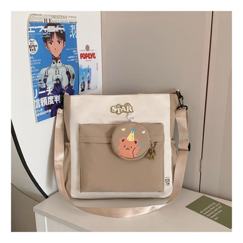 One-shoulder Messenger Bag for Tutoring, Large-capacity Students In Class, Tote Commuting, Hand-held Tutoring Homework, Anti-splashing Backpack