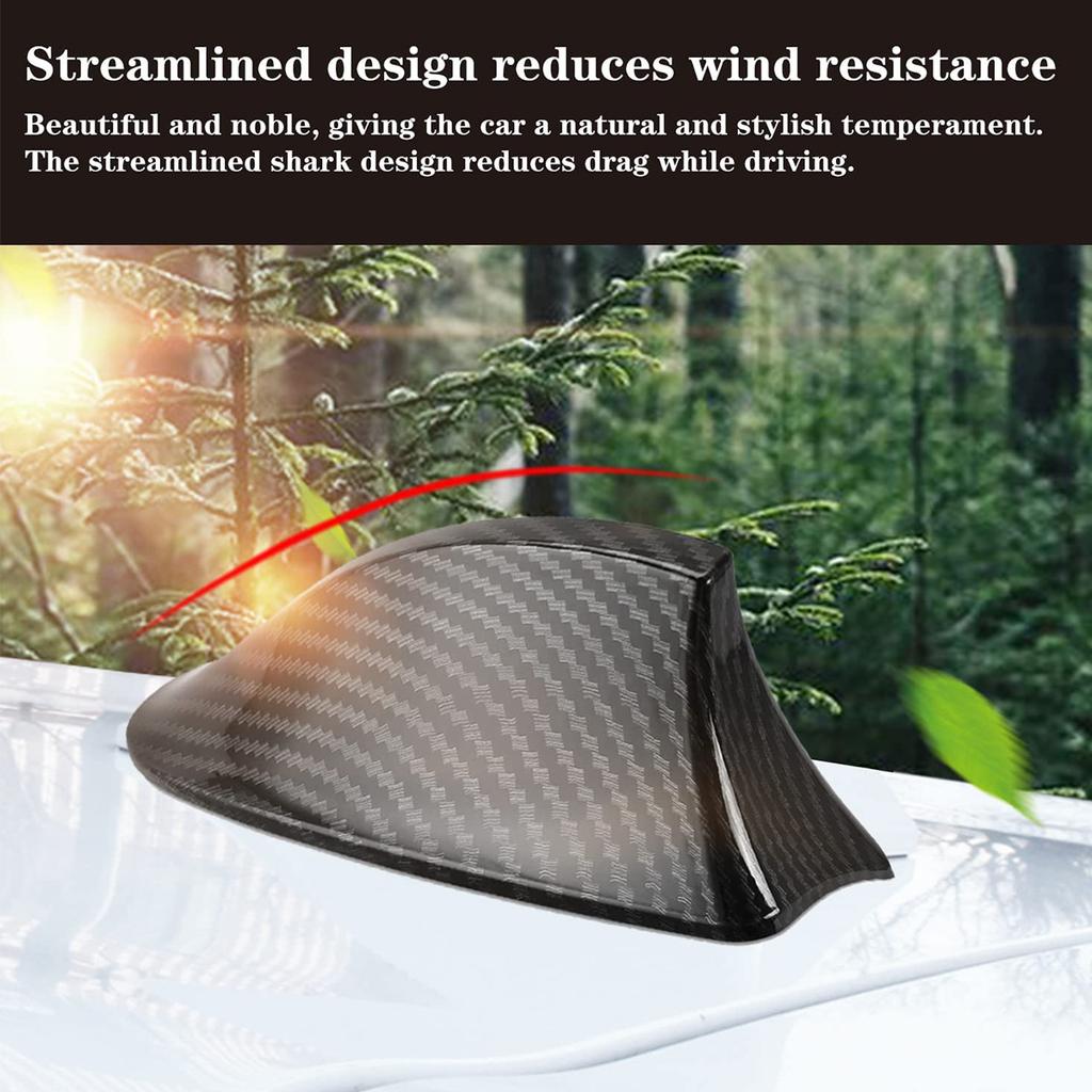 Car Shark Fin Antenna Weather-proof Fin Shape Auto Roof Aerial Base Self Adhesive Radio Signal Base Universal Fin Antenna Cover