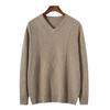 Men's Thickened V-neck Cashmere Sweater - Business Casual Autumn/Winter Jumper