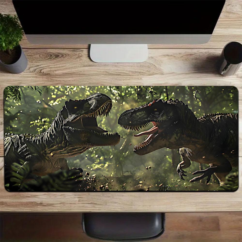 PC Dinosaurier Großes Mauspadd Computerunterlage Schreibtischunterlage Tastaturmatte Büro Gaming Tischmatte