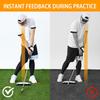 Golf Hitting Postures Correction Mirror Golf Swing Standing Alignment Mirror With Indicator Rod Golf Putting Mirror For Beginner