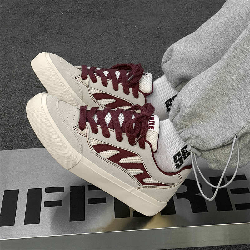 Mash Road Men's Boot Shoes Tenis Vintage White High Shoes Sneakers Sport Branded On Offer Beskete Famous Brands Second Hand