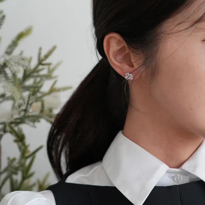 [Silver925] Cetin Mini Clover Earrings