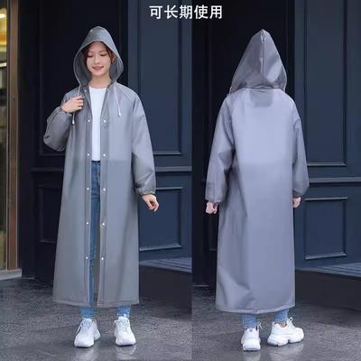 Adult Men's and Women's Ponchos, Thickened Non-disposable EVA Raincoats, Easy To Carry for Outdoor Play, One-piece Raincoats, Flat Mouth