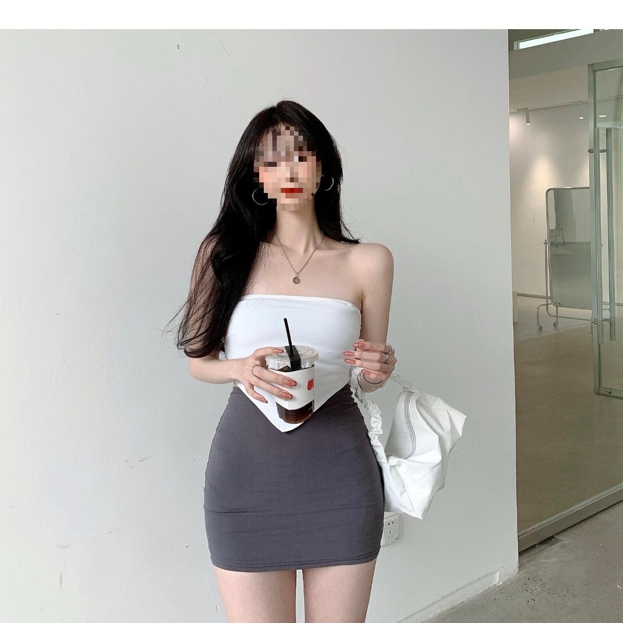 

Сексуальная черная мини-юбка-карандаш с высокой талией - Женская летняя мода S темно-серого