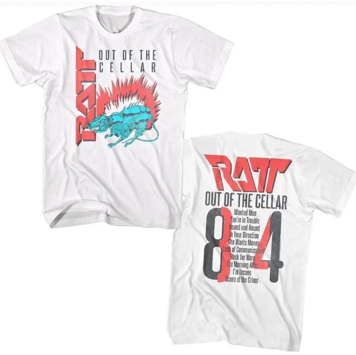 Vintage Ratt Out Of Cellar Unisex T-Shirt Reprint Full Size S-5XL Unisex T-Shirt M