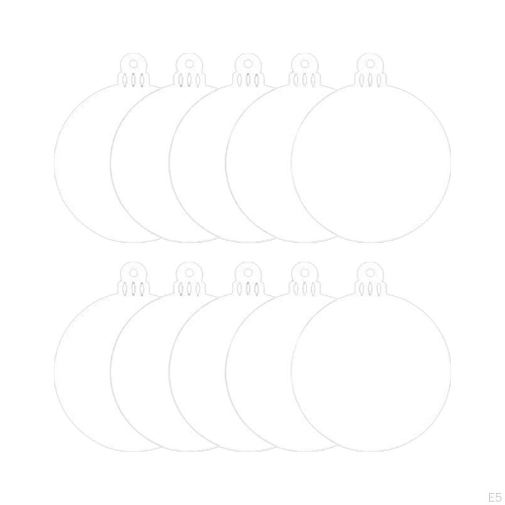 20-Piece Acrylic Christmas Ornaments Set for Personalized Holiday Decor