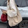 Candy Color Casual Tote Bag Large Capacity Japanese Style Shoulder Bag Nylon Shoulder Bag  Unisex