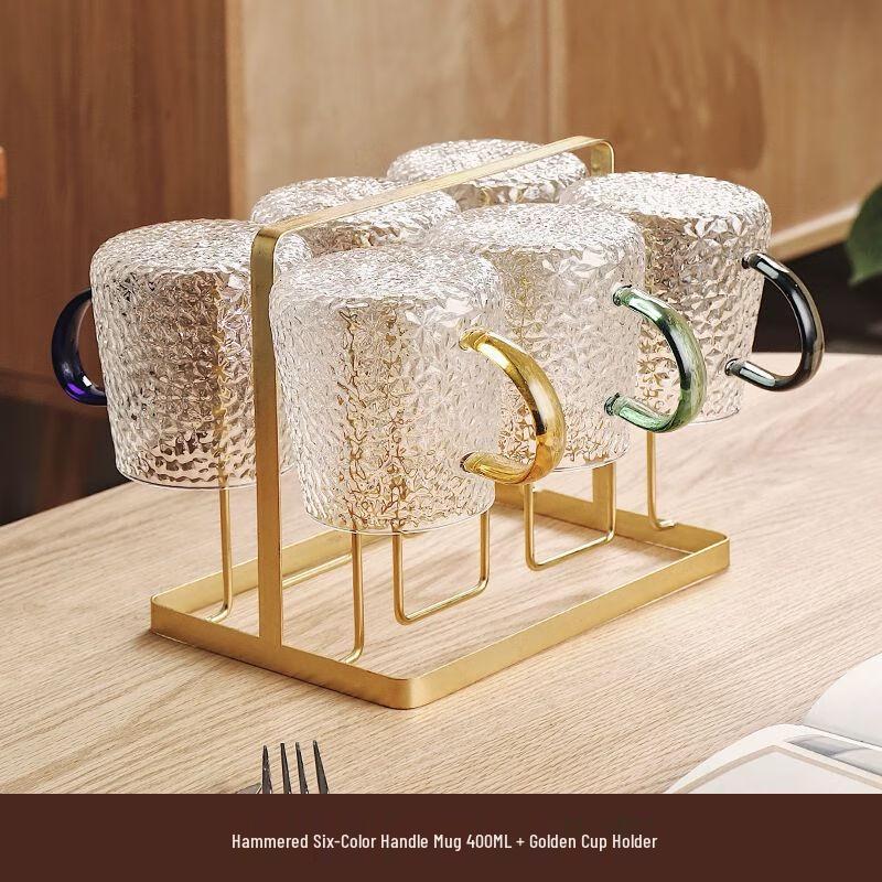 Japanese Style Hammered Glass Drinkware Set