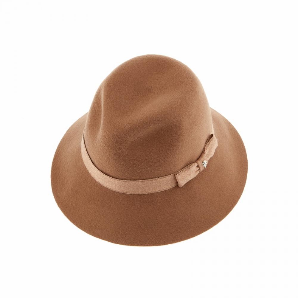 Helen Kaminski Hat51465 Ca Orpella Camel Ribbon Fedora Bucket Hat