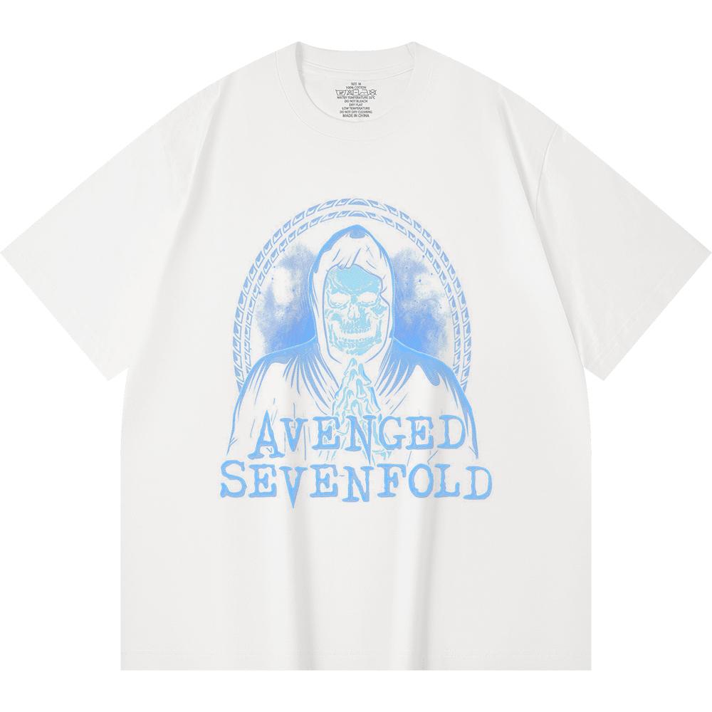 230 Gsm 100% Cotton Heavy Metal T-Shirt  Rock Band Popular Music Print Unisex Heavy Cotton T Shirt