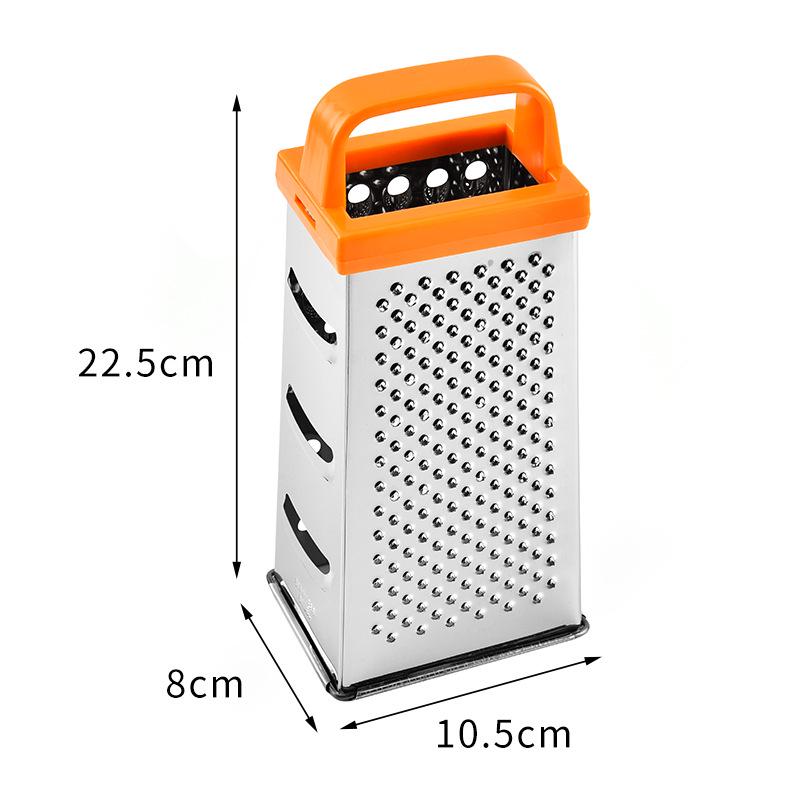 Stainless Steel Multifunctional 4-Sided Vegetable Grater & Slicer