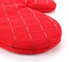 2 Pcs Kitchen Oven Mitts With Non-Slip Silicone Printed Cotton Glove 1 Pair of Heat Resistant Cooking Baking Grilling Tools