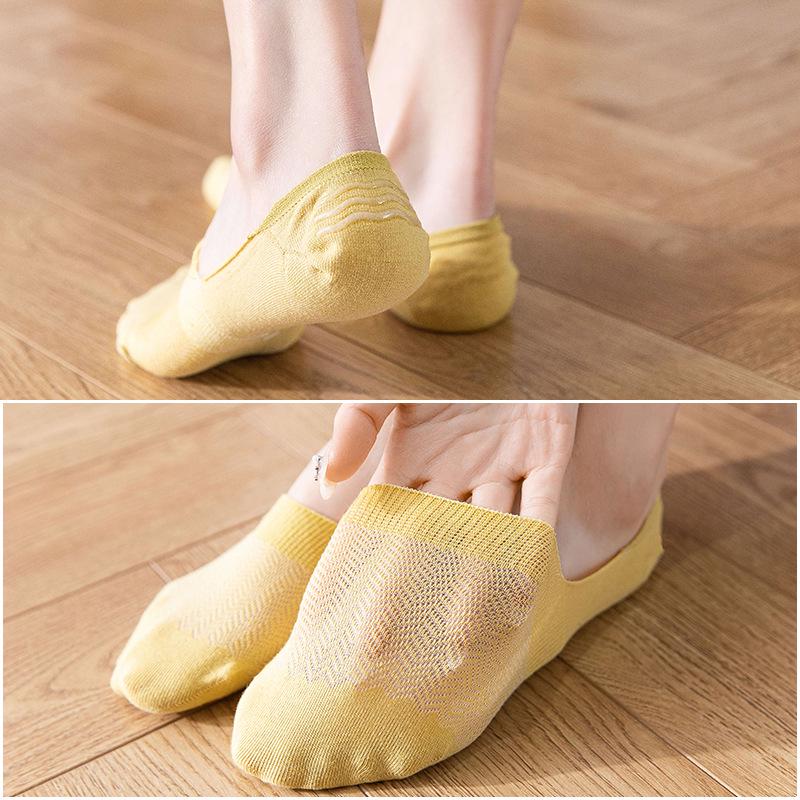 Meias Invisíveis de Algodão Respirável para Mulher - Primavera/Verão
