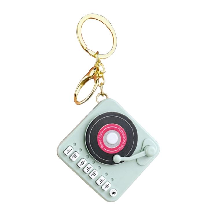 Stylish Retro Turntables Music Player Keychain Music Box Birthday Gift for Trendsetters and DJ Musics Enthusiasts