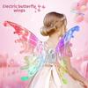 Luminous Butterfly Fairy Wings Toy for Girls - Musical Angel Props, Perfect Christmas Gift