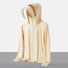 Raw yarn sunscreen clothing women's removable brim men's ice silk UPF + UV protection outdoor fishing sunscreen clothing