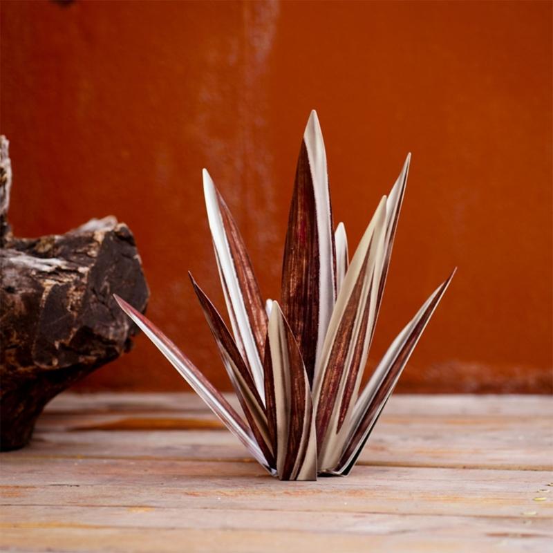 Agave Garden Decorations for Outdoor Yard Stake Hand Painted Tequila Sculpture