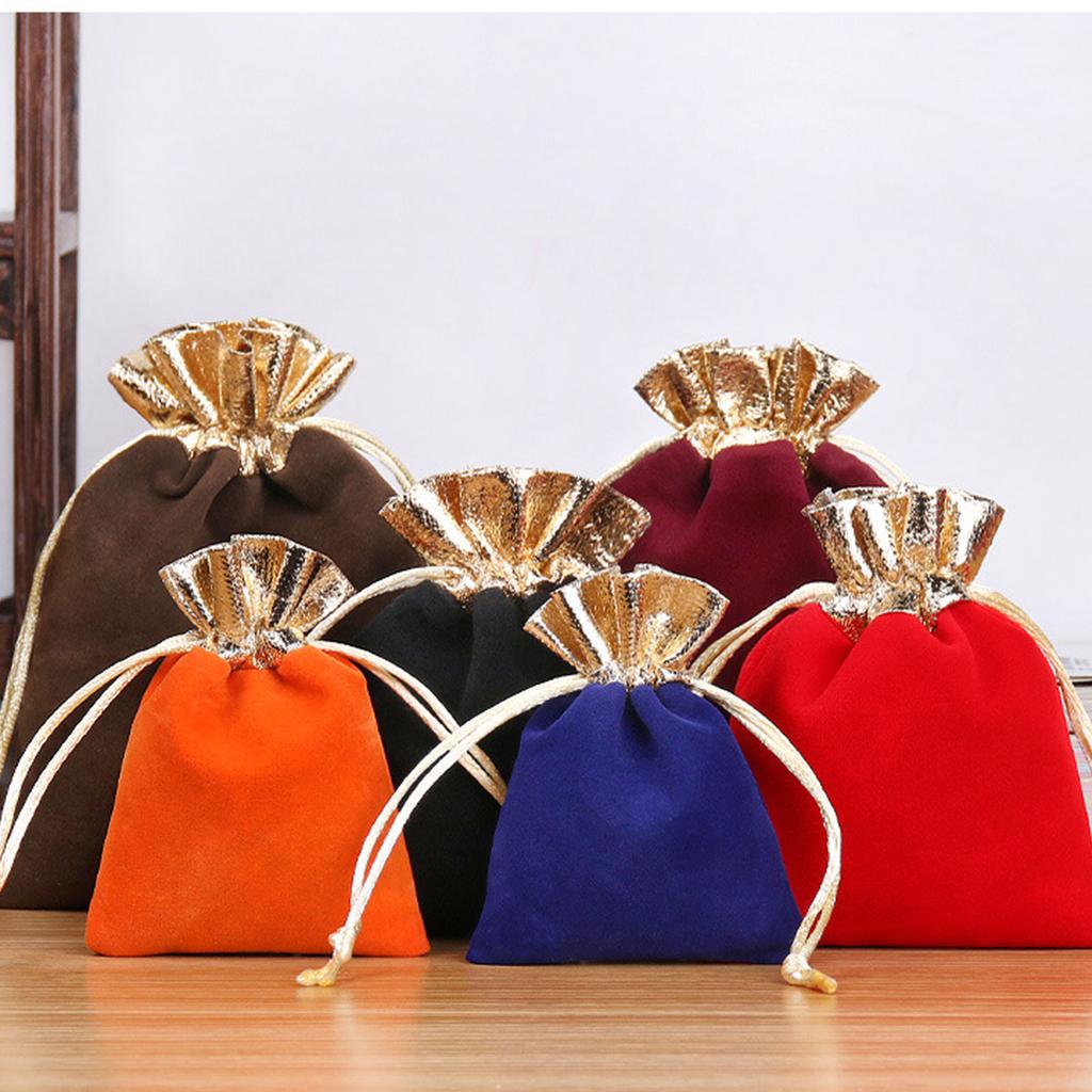 Compact Lightweight Velvety Storage Solution Drawstring Bag for Jewelry Protections and Organization On the Go or At Home