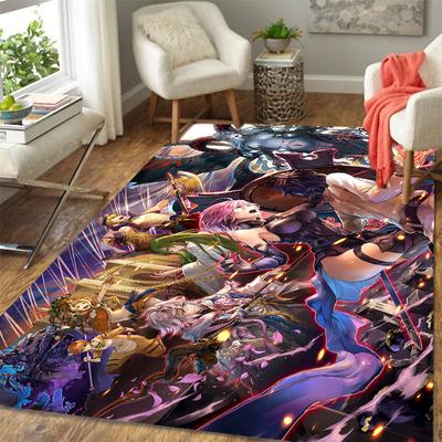 Fate Saber Gilgamesh Anime Teppich Mehrgrößen Teppich für Wohnzimmer Schlafzimmer Kinderzimmer Heimdekoration Bereichsteppich Rutschfeste Matte Sofamatte