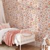 Vintage Pink Floral Wallpaper Peel and Stick Wall Paper Blossom Renter Friendly Self Adhesive Contact Paper for Kid's Bedroom