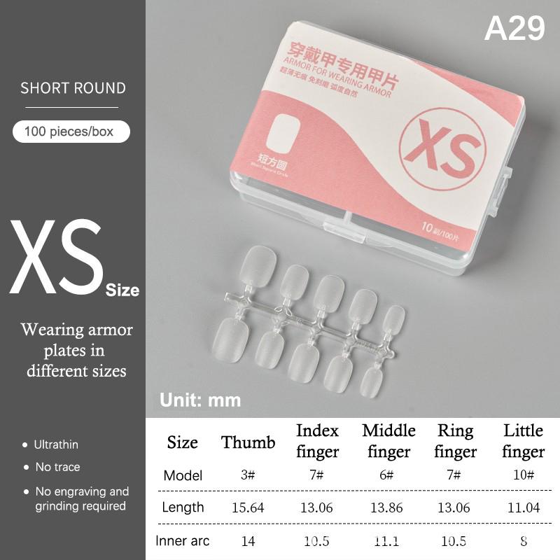 100Pcs/Box Matte Fake Nails No Polishing Press On False Nails Medium Short Design High Matt Soft Gel Nail Tips For Extension