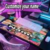 Custom Name Personalized Karol G Pattern Mousepad, Laptop PC Desk Mat, Decorative Desk Mat for Home Keyboard Pad Gift