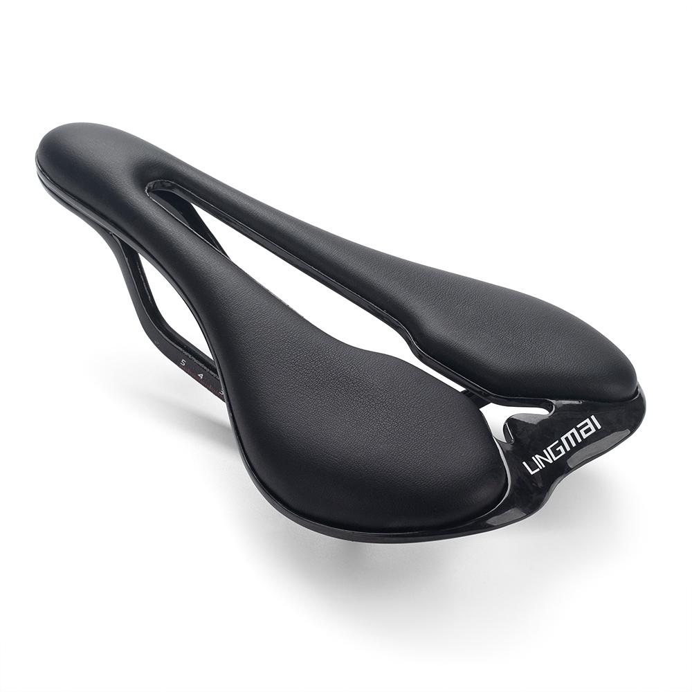 Bicycle Carbon Saddle Full Carbon Fiber Racing Bike Road Bike Front Saddle Bike Spare Parts155Mm Lightweight Seat Cushion Power