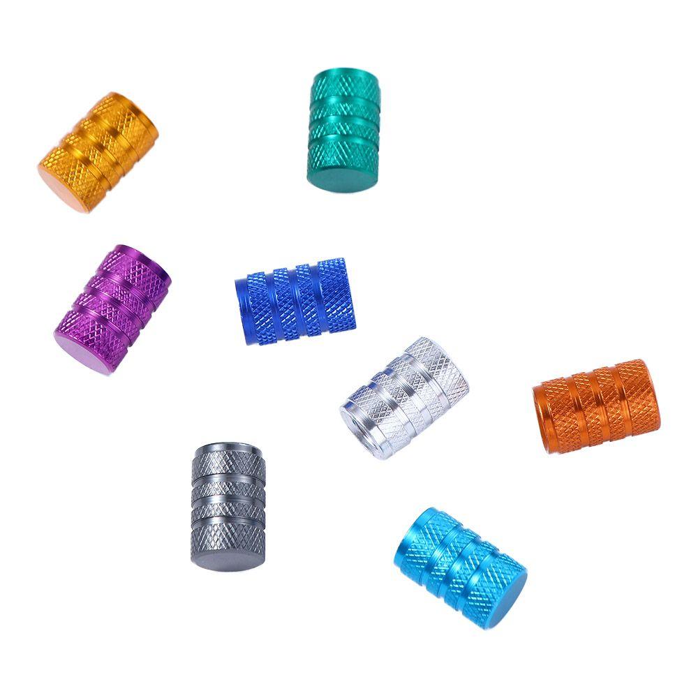4 Pcs Aluminum Alloy Dustproof Tyre Valve Cap Covered Car Motorcycle Universal Tube Tyre Valve Cap Bicycle Accessories
