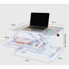 Pneumatic Standing Desk Laptop Table Foldable Adjustable Height Office Desktop Riser for Computer Notebook Workstation
