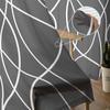 Twisted Lines Modern Art Grey Voile Curtains For Bedroom Tulle Window Curtain For Living Room Sheer Curtains Blinds Drapes
