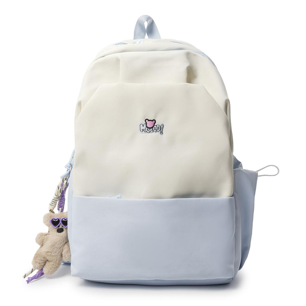 Schoolbag Casual Japanese Backpack Women's Large-capacity Retro Travel Backpack Campus Versatile Small Fresh Mori Contrasting Color Schoolbag