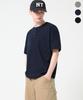 TRILLION Ribbed Ring Snap Henley Neck Short Sleeve T-Shirt_3Color